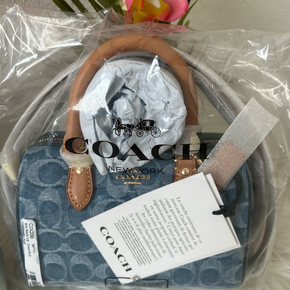 Coach Denim mini Rowan - Picture 8 of 10